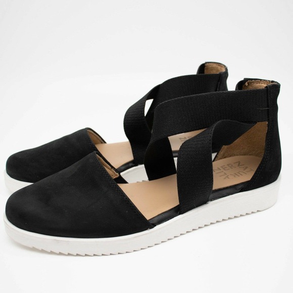 Naturalizer Womens Raleigh Black Cross Strap Sandals SIZE 6.5 - Picture 3 of 5